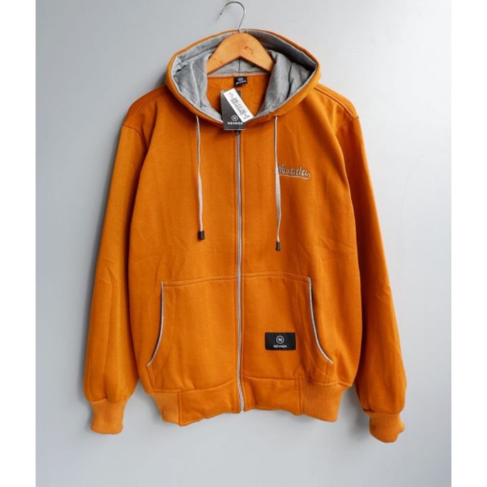 jaket hoodie outer zipper nevada bordir