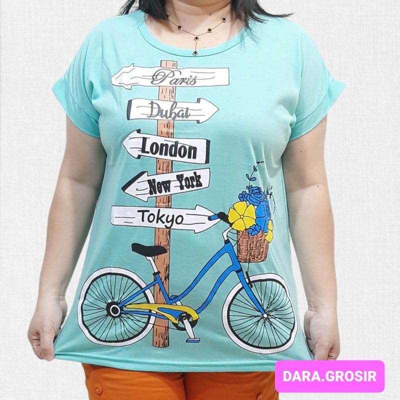 KAOS WANITA UKURAN BESAR JUMBO
