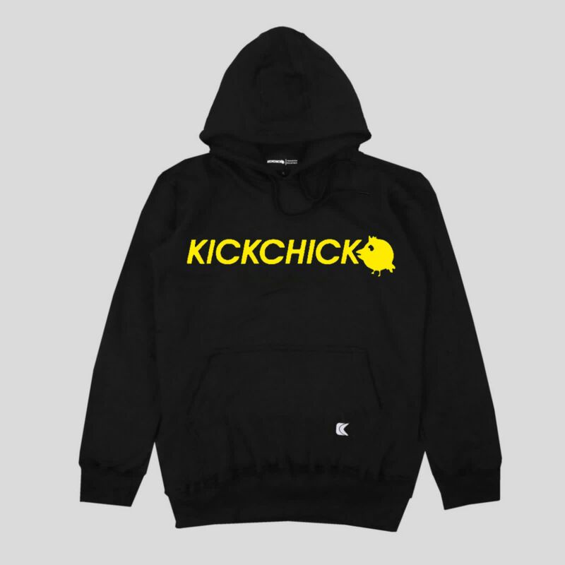 KICKCHICKCLOTH HOODIE KICKCHICK BLACK CLASIK SERIES