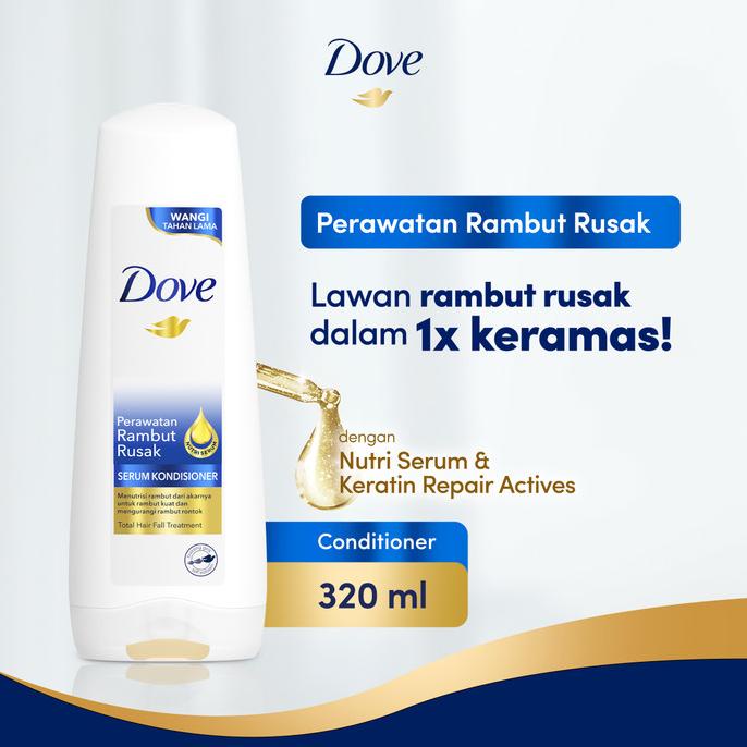 Dove Conditioner Perawatan Rambut Rusak Kondisioner 320Ml