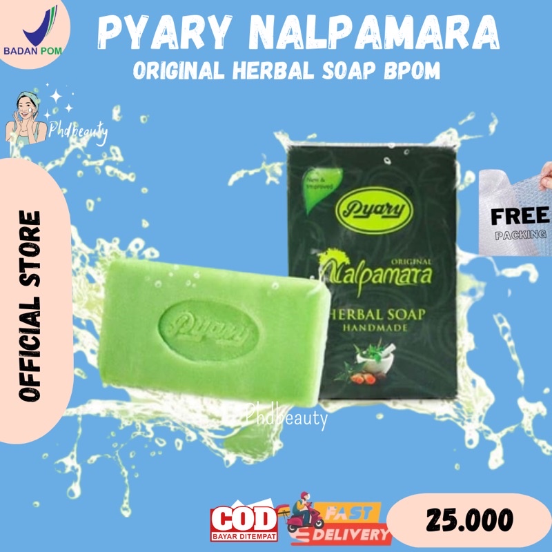 SIAP KIRIM‼️SABUN PYARY NALPAMARA BPOM Original Herbal Soap TUMERIC | Sabun Arab BPOM Resmi