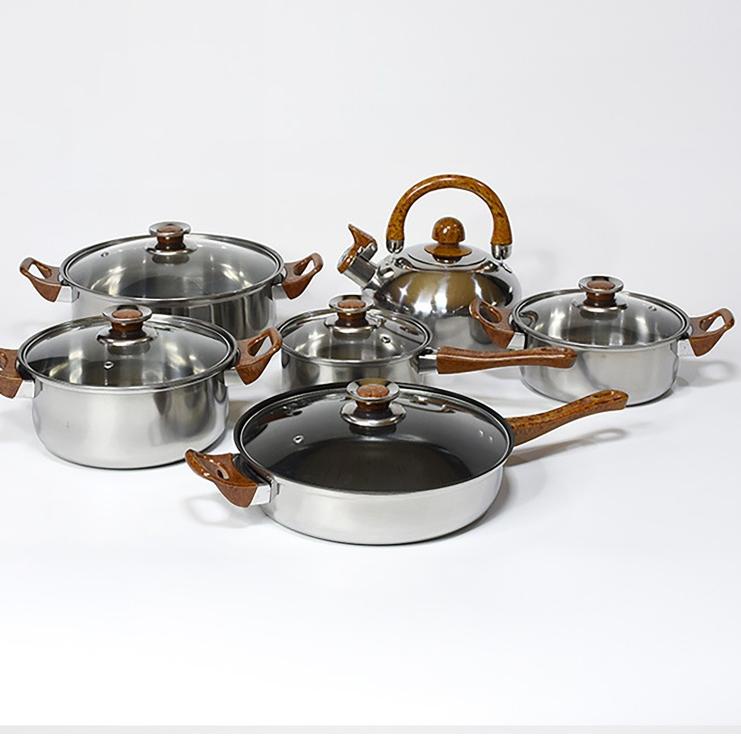 Gratis Ongkir Set Panci Masak Stainless Steel Satu Set Wajan Panci Murah Tahan Lama Set Alat Masak S