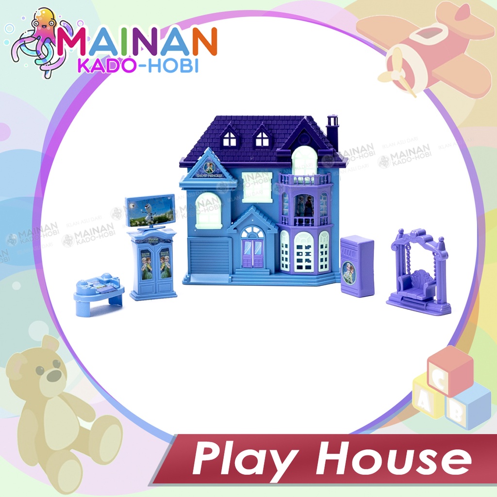 MAINAN ANAK MINIATUR RUMAH ISTANA PLAY HOUSE BONEKA PRINCESS