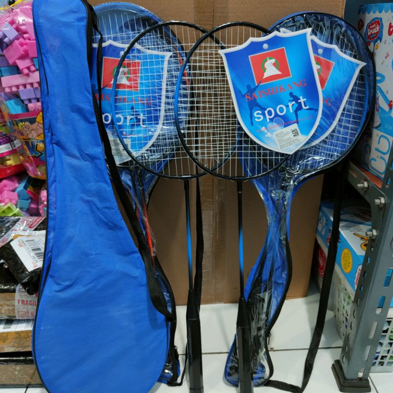 2 Pcs Raket Badminton Bulutangkis + Shuttlecocks Anak Anak