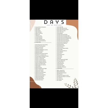 DAYS Parfum Original