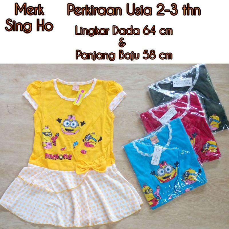 Baju Harian Anak Bahan Kaos Merk SingHo