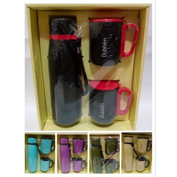 DUBBLIN//3OTOL GIFT SET MARCOPOLO TERMOS DAN GELAS MUG