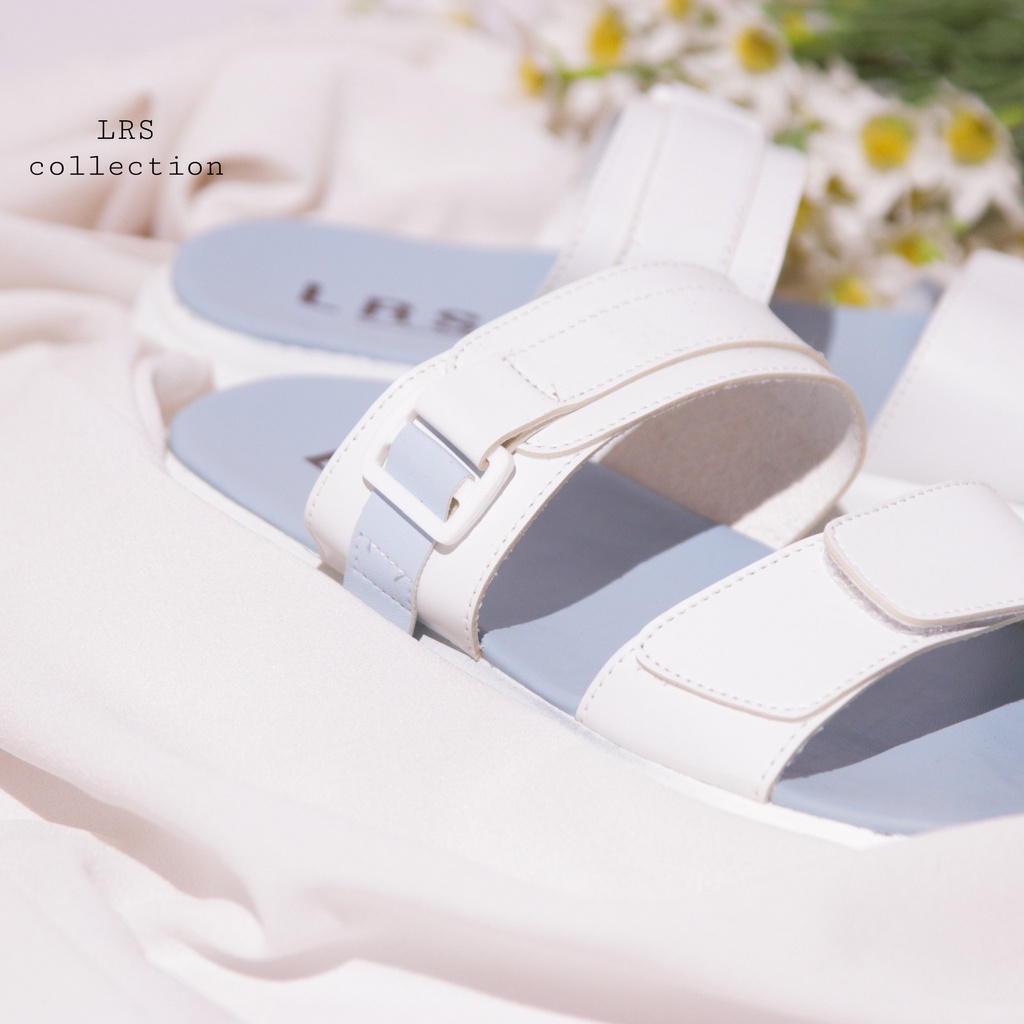 [ CLASS SLIPPERS BRAND  LOKAL] LRS COLLECTION  MIMI  - SKY BLUE PREMIUM
