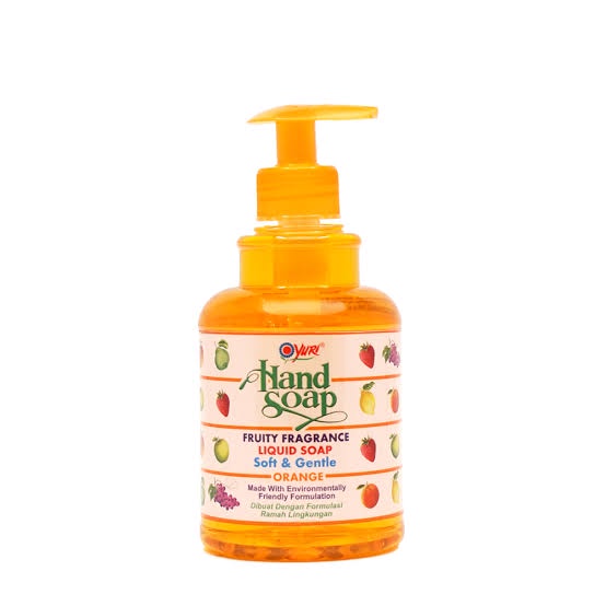 YURI Hand Soap Pump 410ml Soft &amp; Gentle Sabun Cuci Tangan