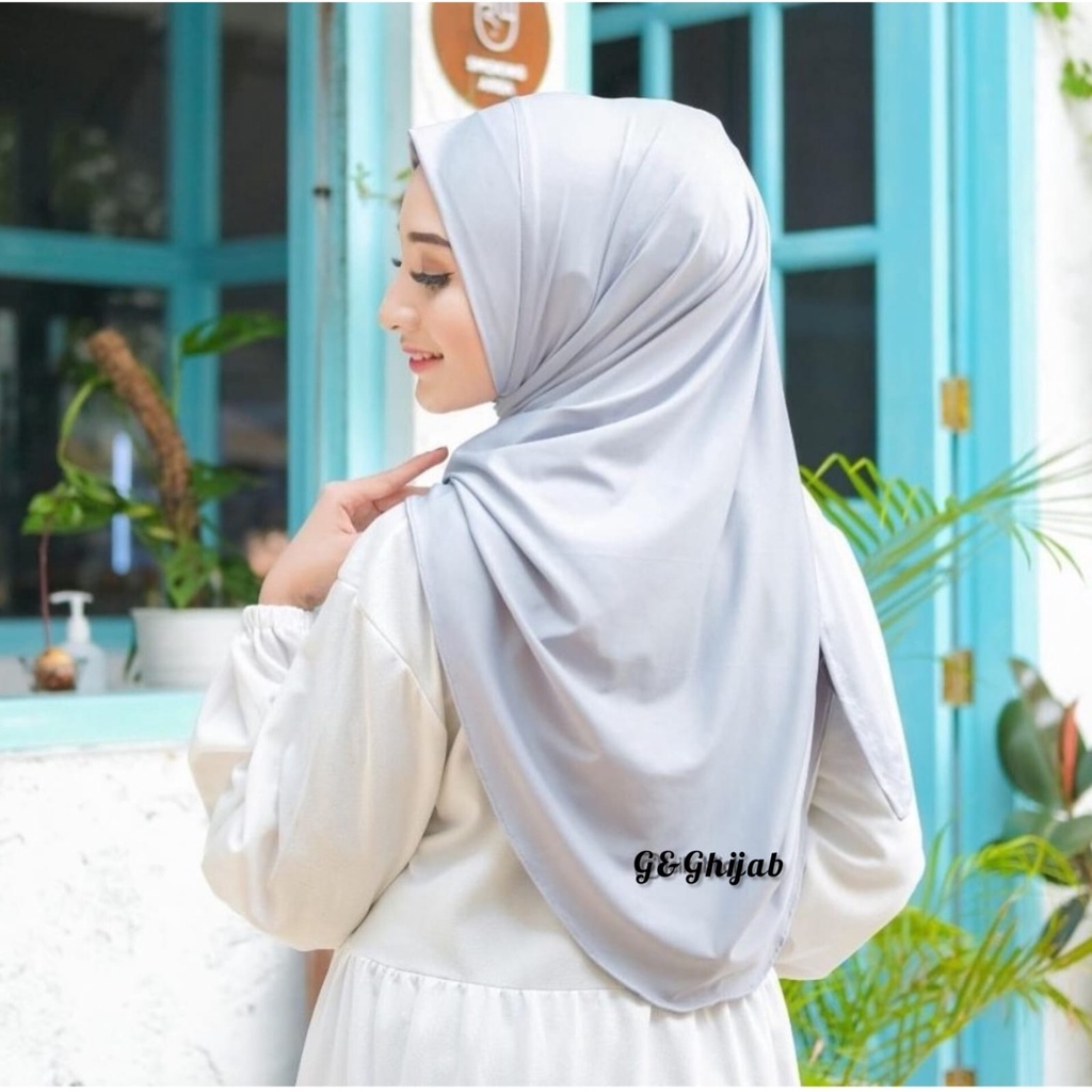 Hijab Segitiga Instan | Hijab Instan Segitiga Soft Ped Jersey Premium | Jilbab Malay Segitiga Instan