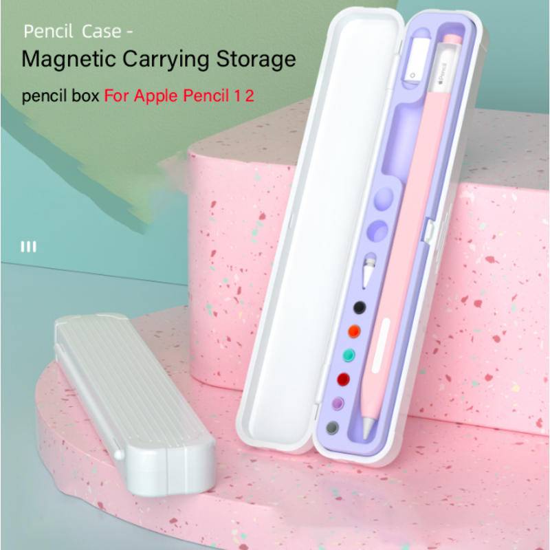 Tempat Bawa Magnet Untuk Apple Pencil 2nd Generation Dan 1st Pencil case Terdiri Dari Cangkang PC Keras Dan Silikon Lembut