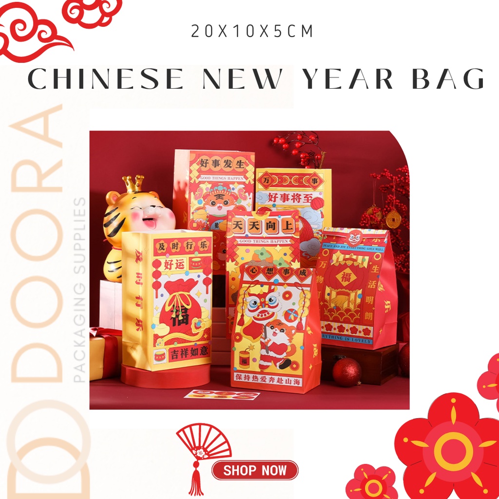 

Chinese New Year Paper Bag (1set isi 6)