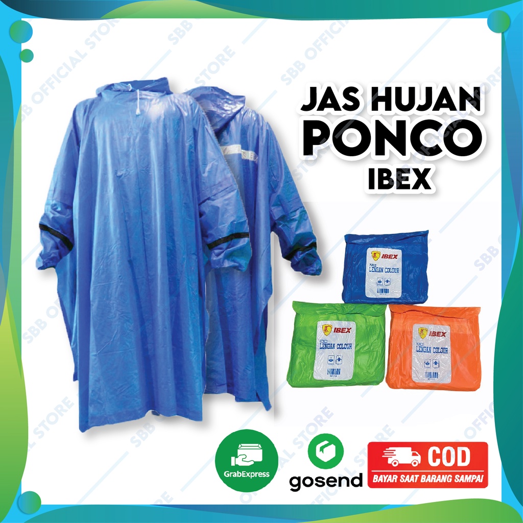 Mantel Jas Hujan Ponco Ibex | Jas Hujan Kelelawar | Mantol Kelelawar | Jas Hujan Ponco Ibex | Jas Hu