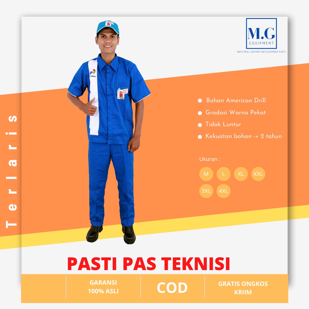 Baju Operator SPBU Pasti Pas ,Pengawas ,Teknisi ,Office Boy Lengan Pendek