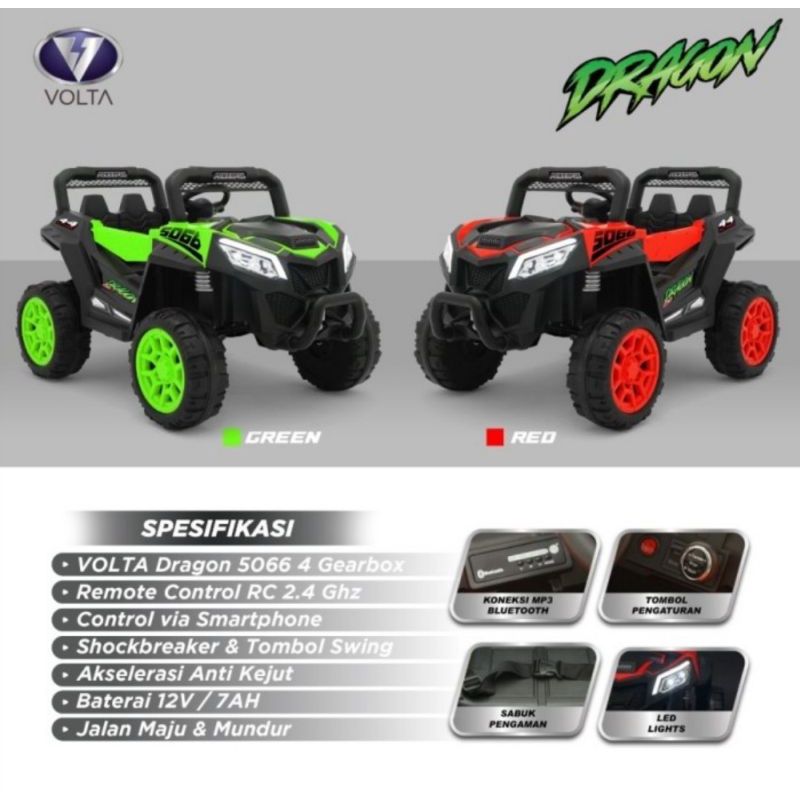 SHP TOYS MAINAN MOBIL AKI VOLTA 5066 UTV DRAGON