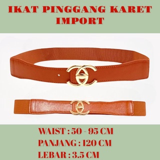 BELTSHOP NEW TALI PINGGANG WANITA / IKAT PINGGANG KARET IMPORT 00600/00610/00620