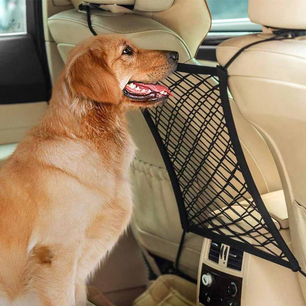 GSi8 Vastsee Pagar Pembatas Anjing Mobil Elastic Mesh Car Fence Dog Pet Safety Isolation 3 Layer Yg05 Black Or-i