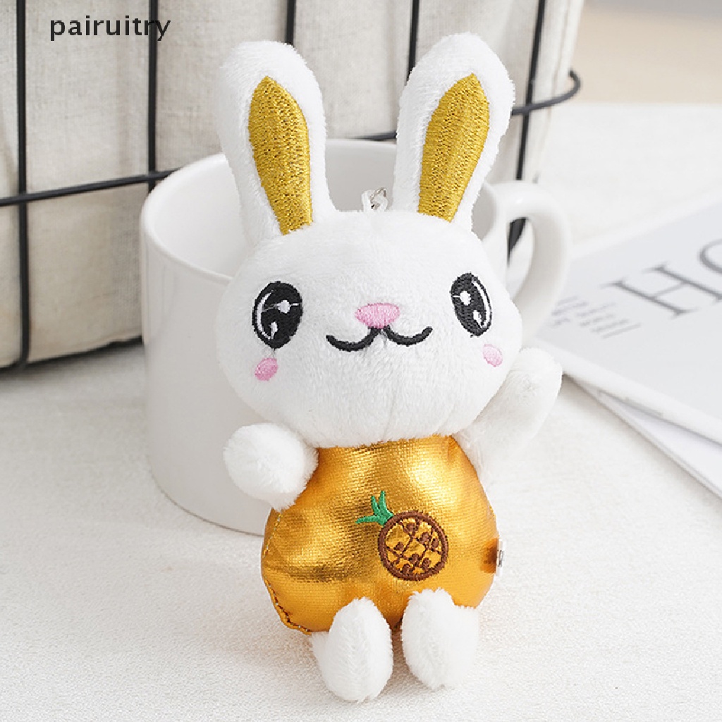 Prt 12 cm Lucu Fluffy Rabbit Gantungan Kunci Woman Handbag Bag Keyring Gantungan Kunci Mobil Liontin Gantungan Kunci PRT