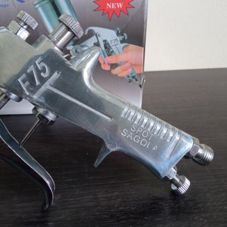 Menarik Spray Gun F75 G SAGOLA Spet Cat Angin Kompressor F75G SAGOLA Alat semprot cat F75 G SAGOLA +