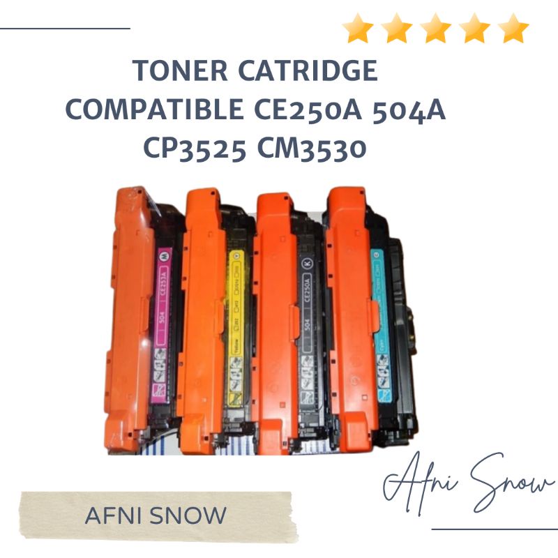 Toner Catridge Compatible CE250A 504A CP3525 VM3530