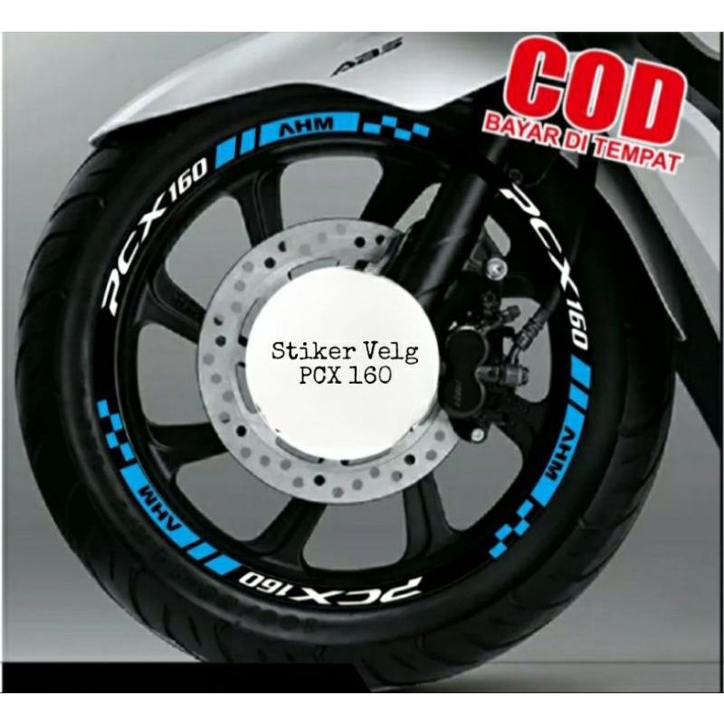 Stiker velg PCX 160 Sticker velg PCX 160 menyala