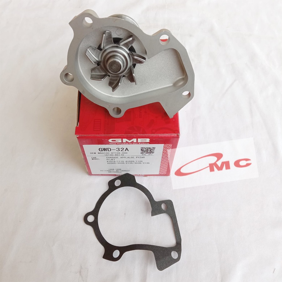 Water Pump Pompa Air Daihatsu Zebra S89 S91 Espass 1.3 GMB GWD-32A