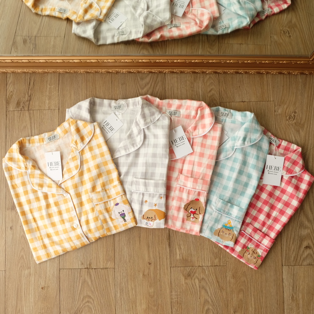 Kids Bordir Pajamas Jepang - ( Poodle , Snow , Teddy ) Part I