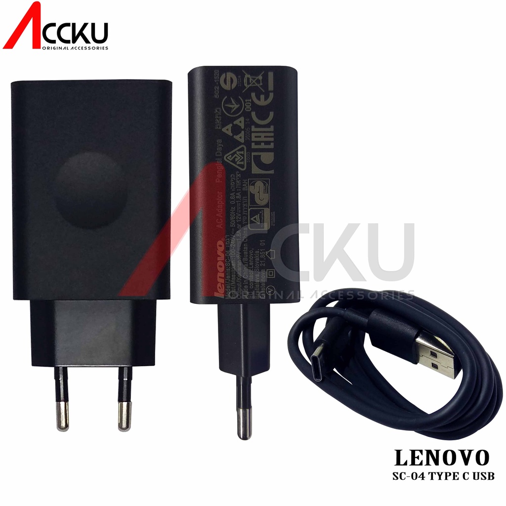 Travel Charger Hp Lenovo Fast Charging SC-04 Charger Lenovo Fast Charging Type C USB Original oem 100%