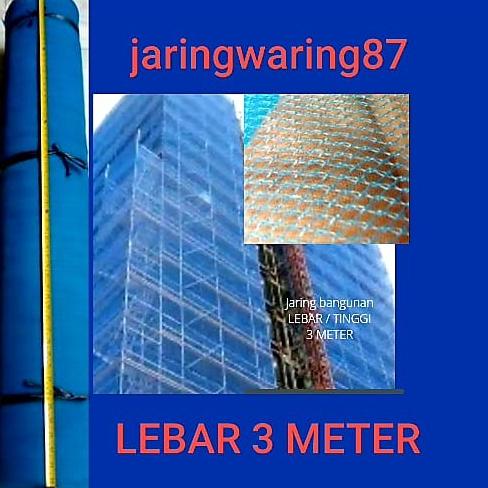 JARING PROYEK POLYNET BANGUNAN WARING BIRU P.100M X L.3M