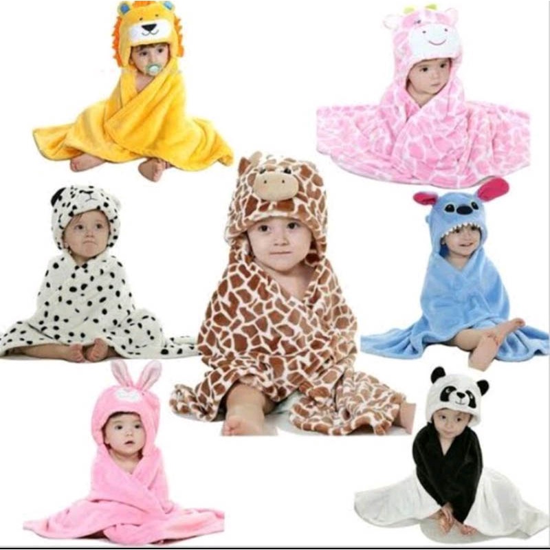 Selimut Bayi Topi Boneka 1/Selimut Bayi Karakter Fleece