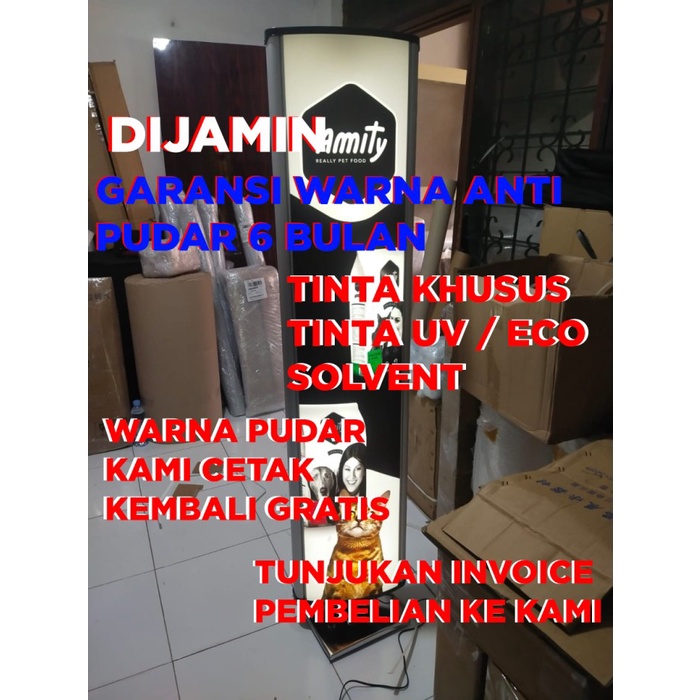 

ROTARY LIGHTBOX DUA SISI PLUS PRINTING
