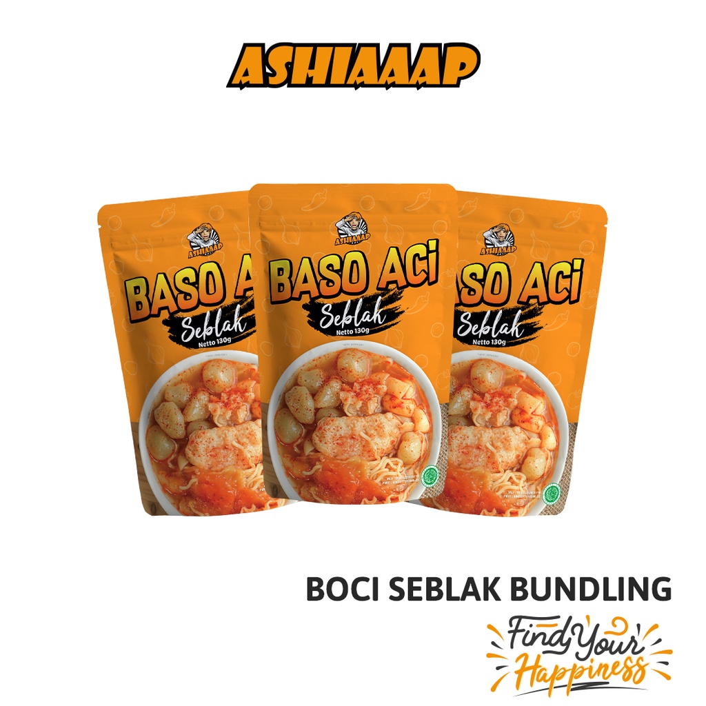 

3PCS Ashiaaap Paket Bundling Bakso Aci Seblak