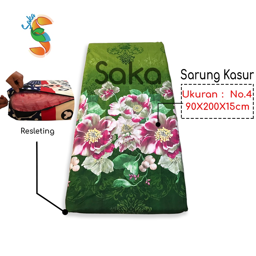 Sprei Resleting Kasur Busa Single No.4(90x200x15) No.3(120x200x15)