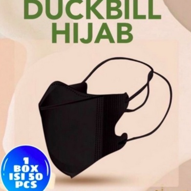 Masker Duckbill Hijab/Masker duckbill headlop