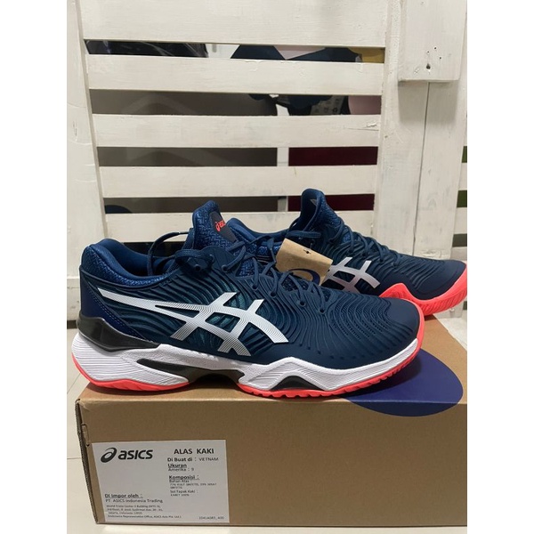 Sepatu Tenis Asics Court FF 2 Mako Blue/White - Tennis Shoes