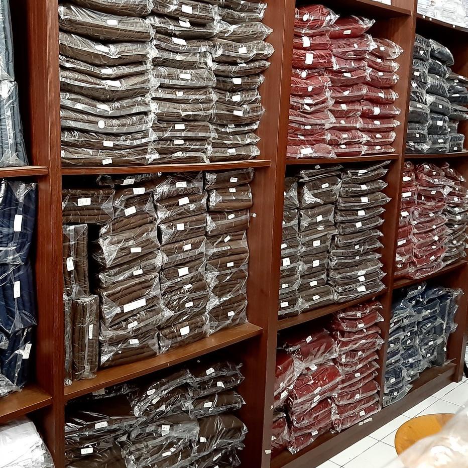Murah Meriah Seragam SMA Rok Panjang Span Coklat Belah Satu - Seragam Pramuka - Baju Seragam - Rok S