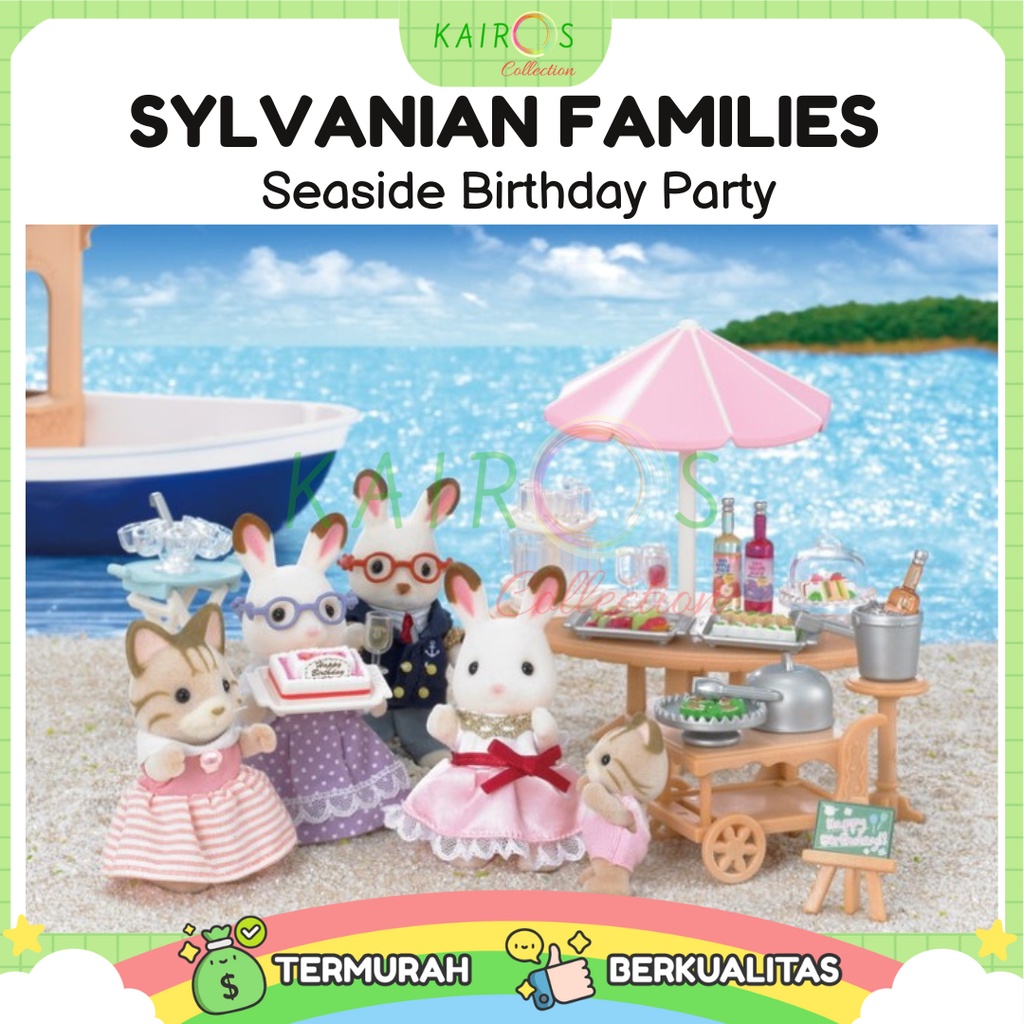 Sylvanian Families Seaside Birthday Party