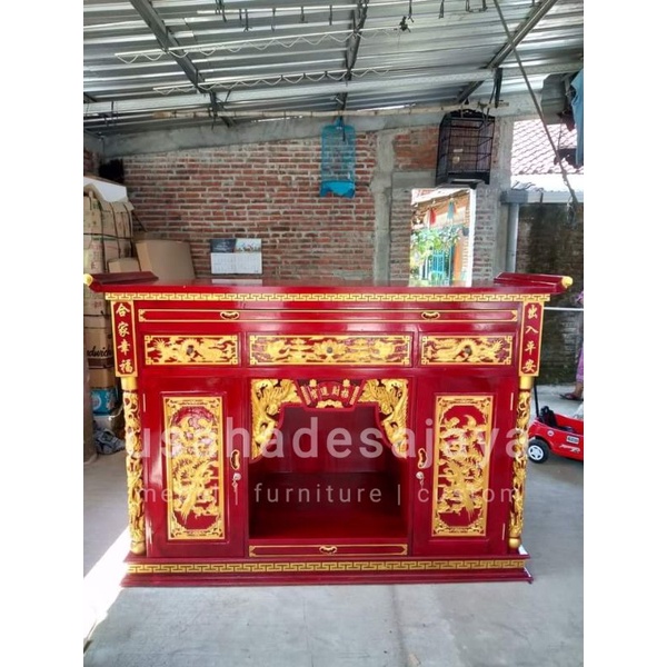 Meja altar sembahyang kayu jati furniture jepara