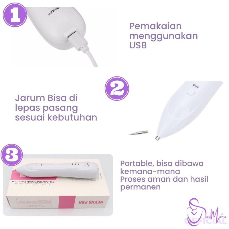 Penghilang Tahi Lalat Dark Spot Flek Hitam Bekas Luka Bakar Jerawat Membandel Perawatan Kecantikan Kulit Wajah Pria Wanita Elektrik Pen Laser Menghilangkan Pembersih Tato Tatto Sulam Alis Kutil Komedo Hidung Plek Hitam Di Wajah Permanen Premium Original