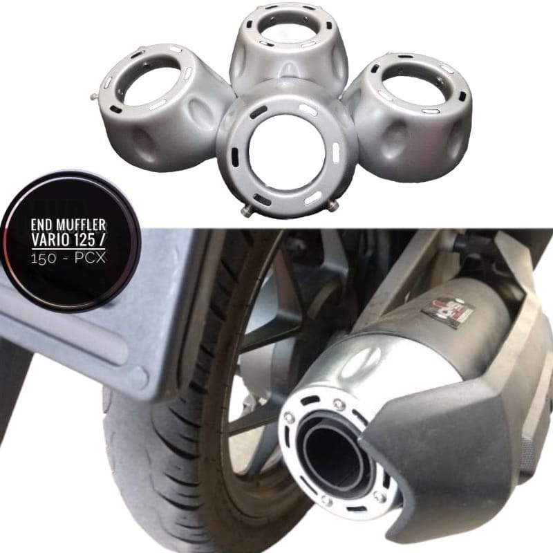 End mufler corong knalpot motor vario 110 vario 125 vario 150 pcx cup end muffler cover corong knalp