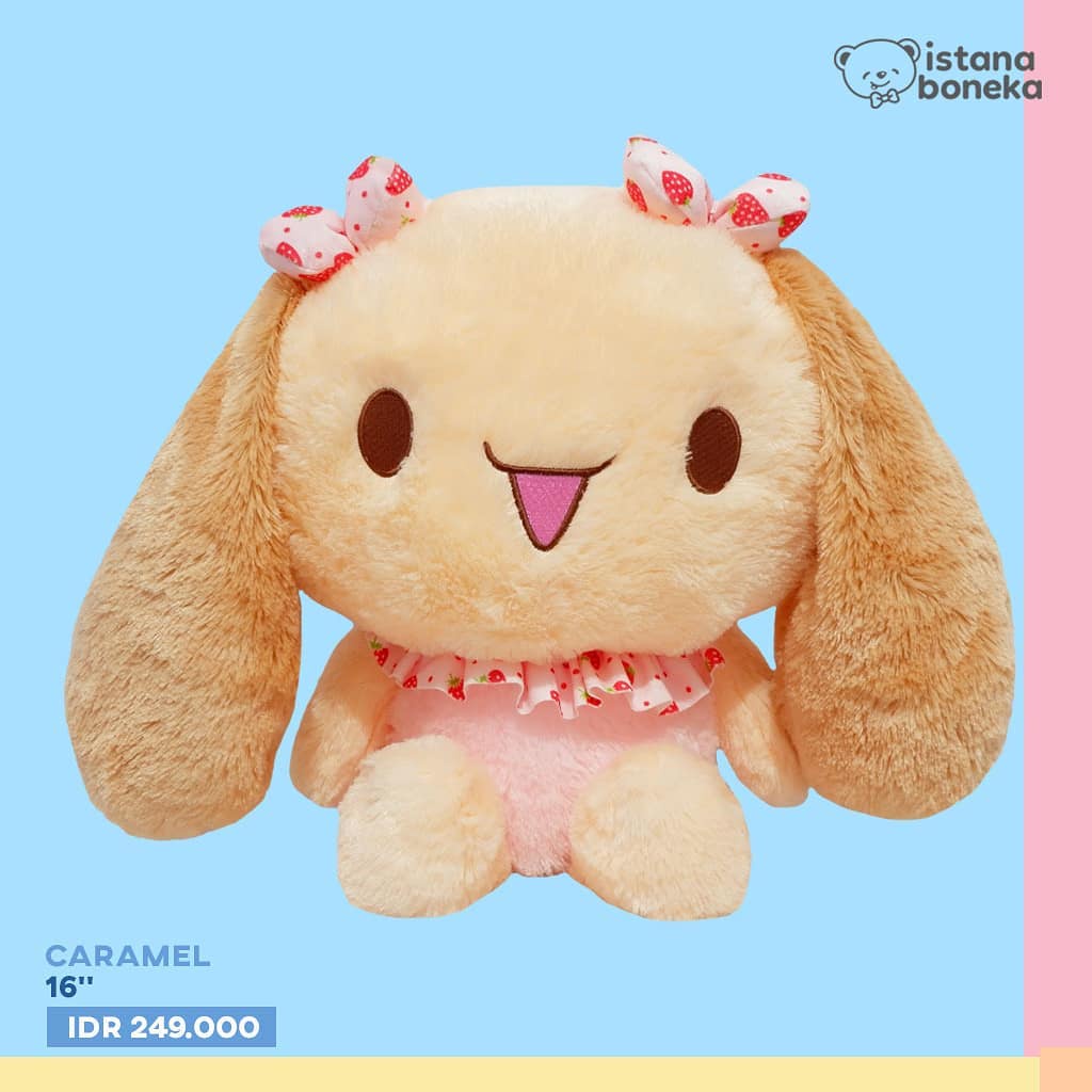 ORI ISTANA BONEKA ISBON BONEKA CARAMEL LUCU KARAKTER KELINCI/BUNNY/RABBIT