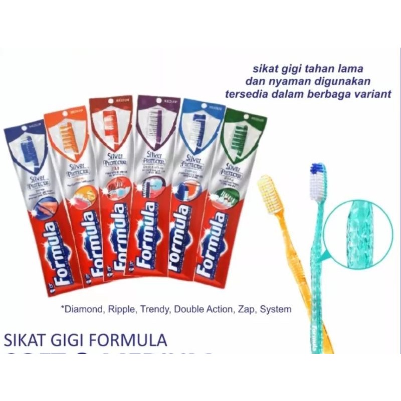 SIKAT GIGI LEMBUT DAN HALUS FORMULA 1 DUS = 72 PCS