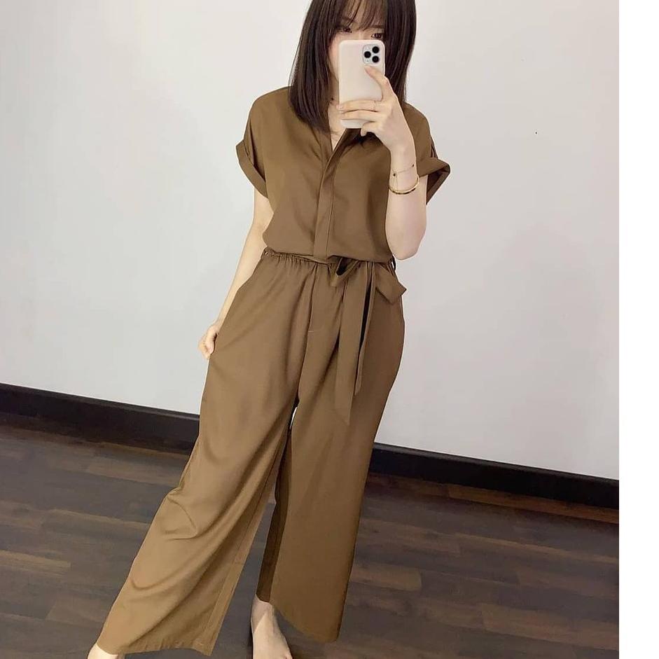 SDY.10De22ᵁ ‑ Gisella Jumpsuit / Baju Wanita/ Kekinian / Fashion Muslim Jumpsuit Wanita Murah HOB