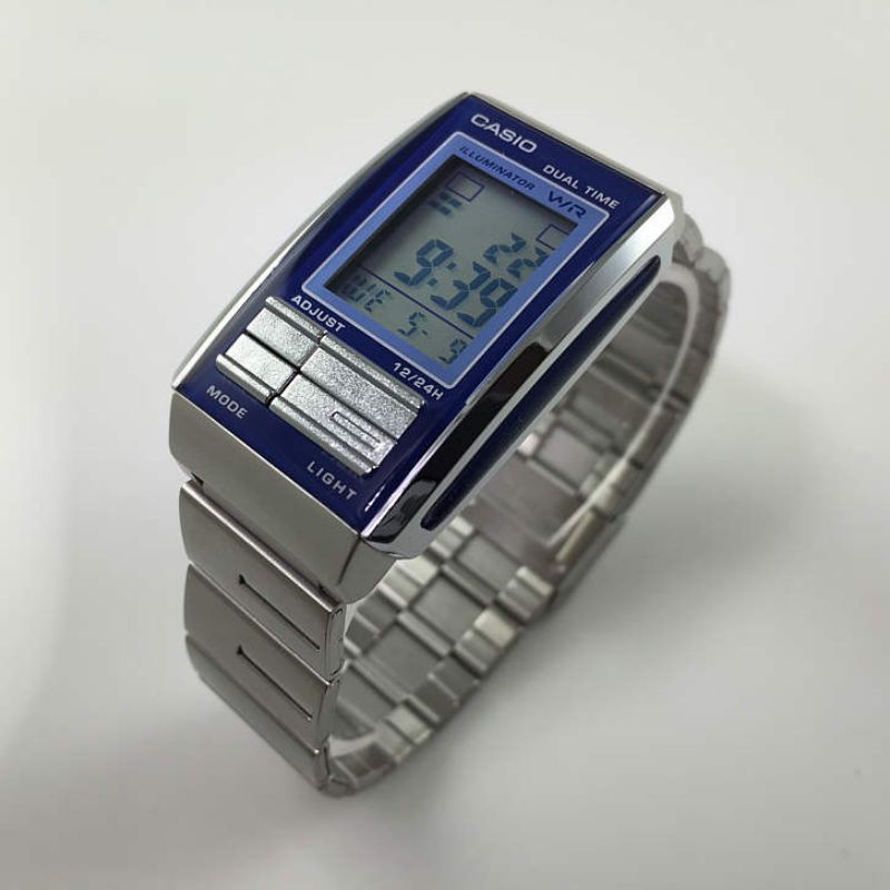 CASIO JAM TANGAN DIGITAL LA 201W - 2ADF BLUE SILVER ORIGINAL