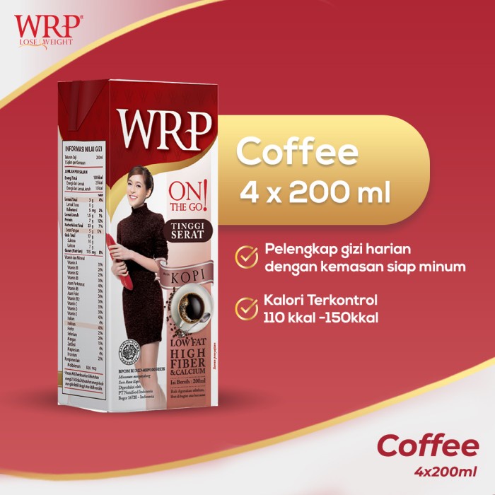 

READY-TO-DRINK-SIAP-MINUM- WRP ON THE GO COFFEE 200ML BUNDLE 4 -MINUM-SIAP-DRINK-TO-READY