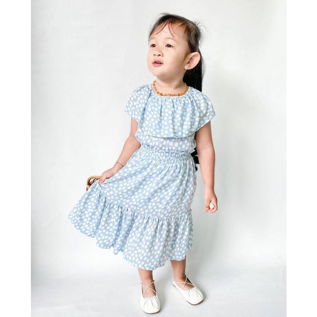 SABRINA SET//SETELAN ANAK PEREMPUAN RAYON