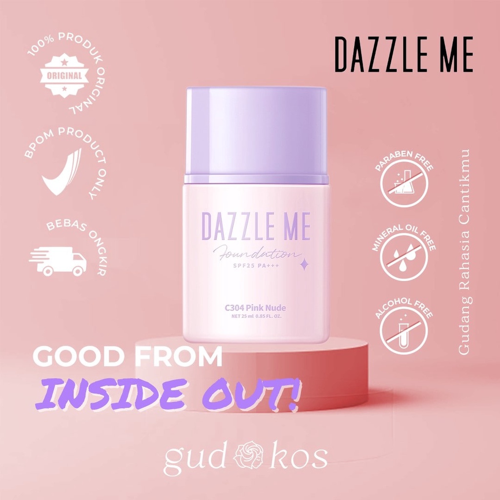 [FREE GIFT] DAZZLE ME Day by Day Foundation - Full Coverage Tahan Air &amp; Lama