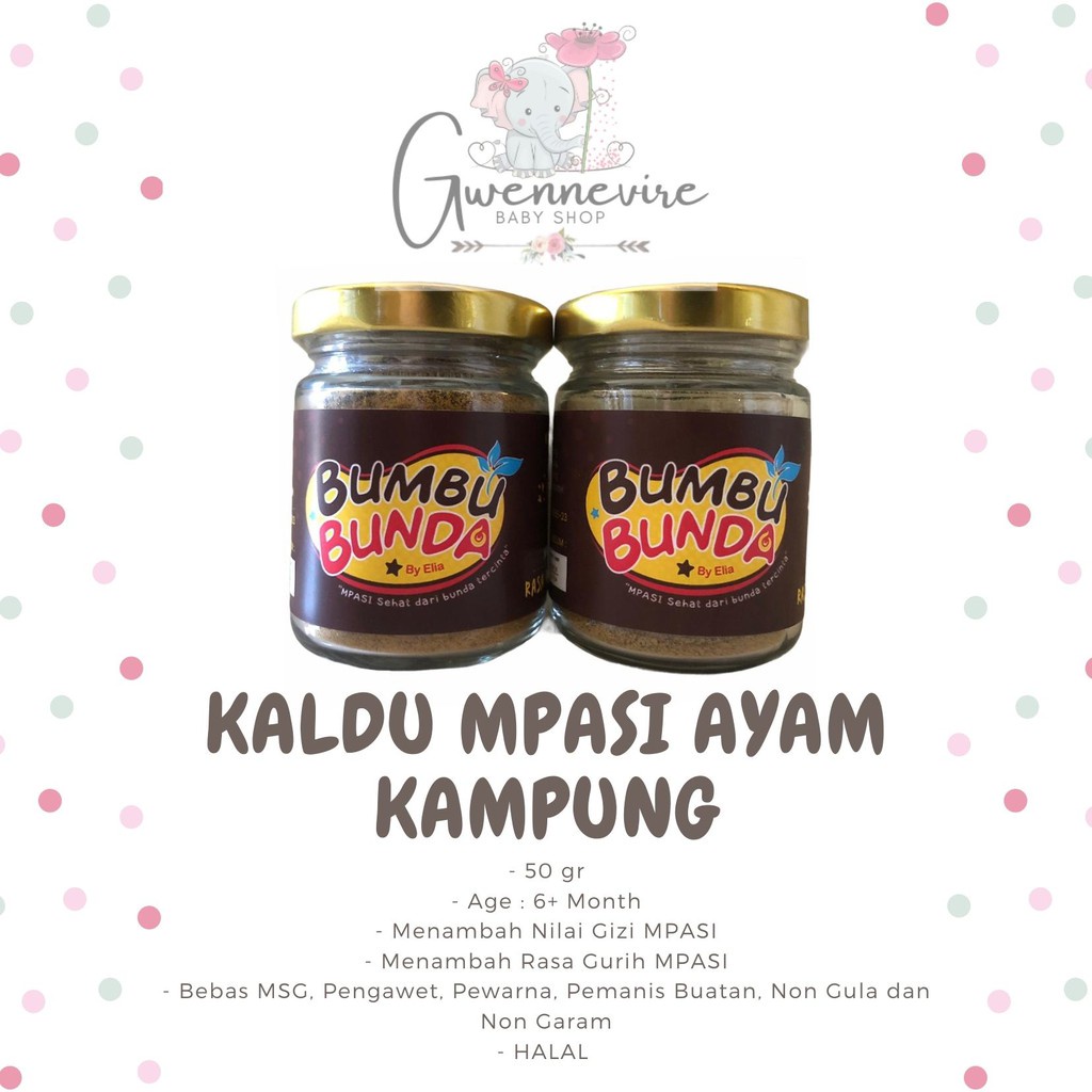 

JANGAN SAMPAI KEHABISAN PRODUK Kaldu Ayam Kampung BUMBU BUNDA BY ELIA / Kaldu Bubuk MPASI