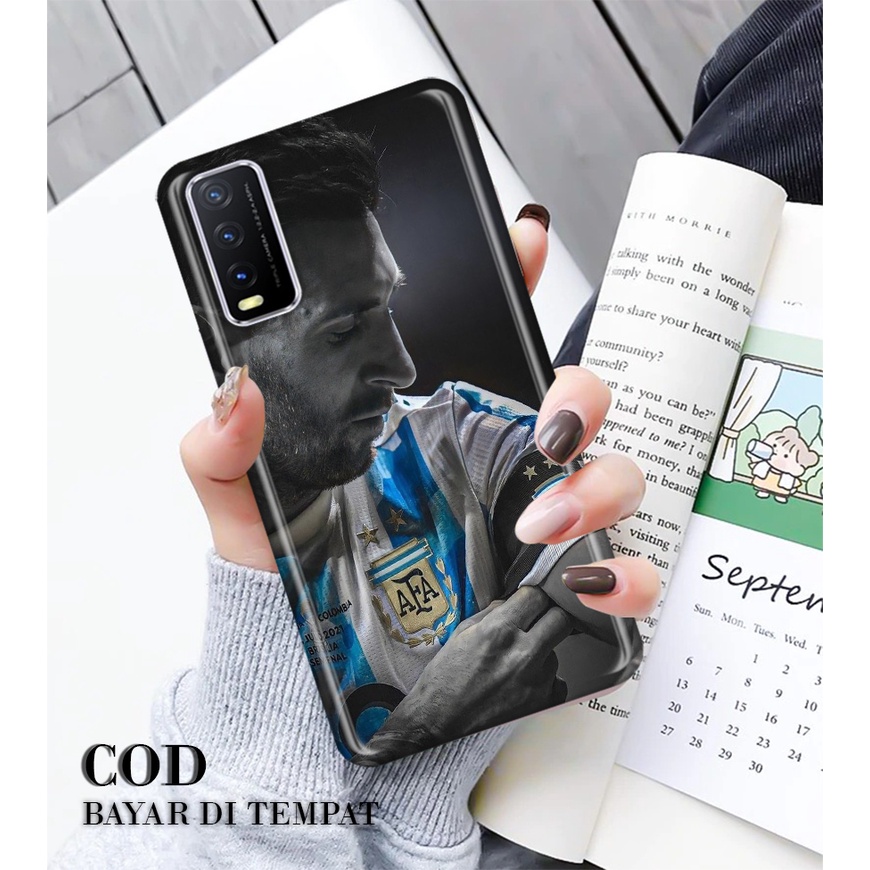 Case Hp Vivo Y12S - Y20 - Y20i - Y20S Kesing Hp Fashion Messi New Casing Hp Viral COD Bayar Di Tempa