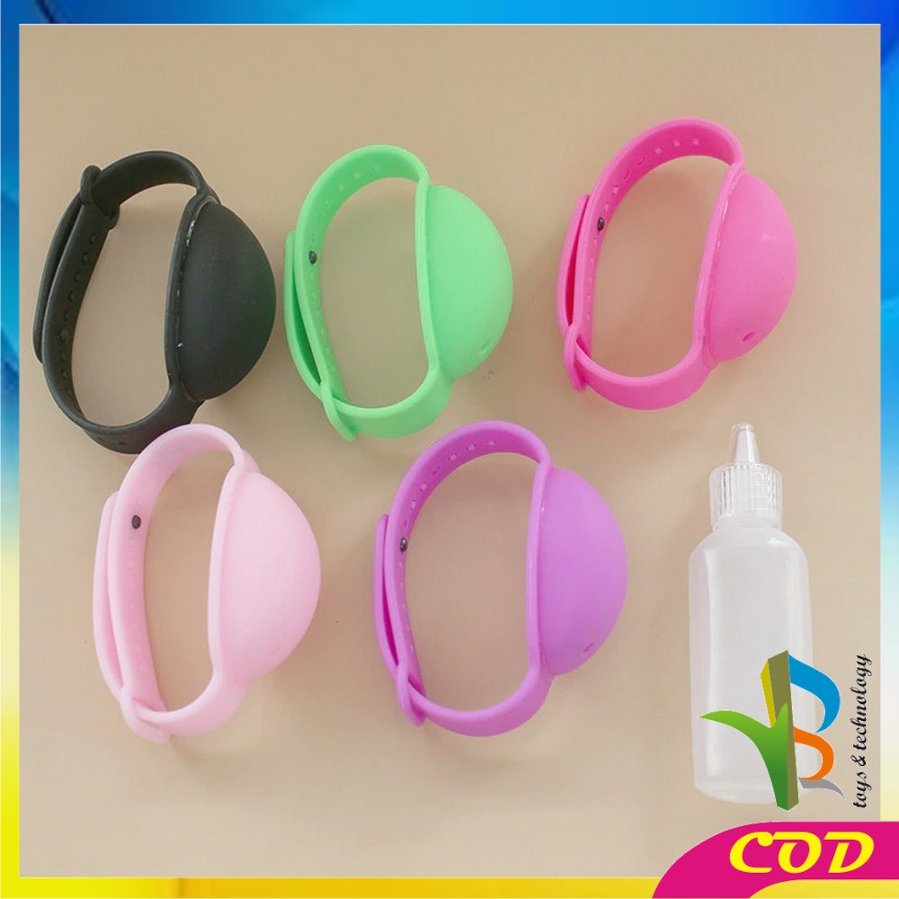 RB-C129 Gelang Silikon Hand Sanitizer Dispenser Pembersih Tangan Wristband Handsanitizer Bracelet